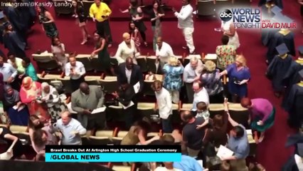 Massive Fight Erupts At High School Graduation!