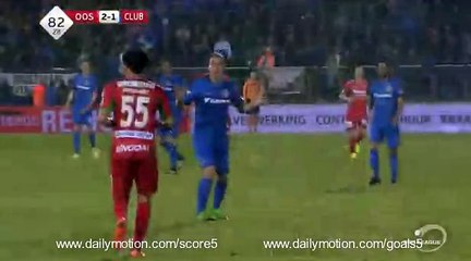 Joseph Akpala Goal Oostende 2 - 1 Club Brugge Jupiler League 18-5-2017