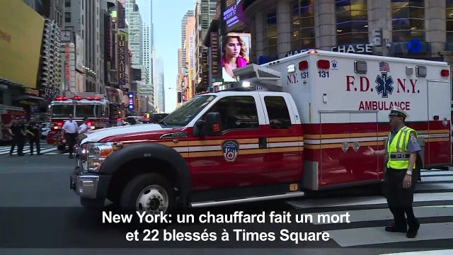 Des témoins racontent l'accident sur Times Square