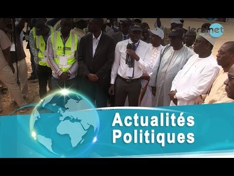 accueilli en pompe à Démette, les ingénieurs expliquent à Macky les travaux à effectuer