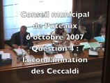 Conseil Puteaux, 6 octobre 2007 (question 4)