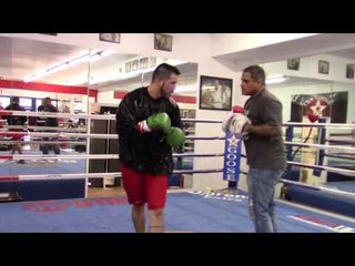 brandon rios working mitts with ricky funez EsNews Boxing