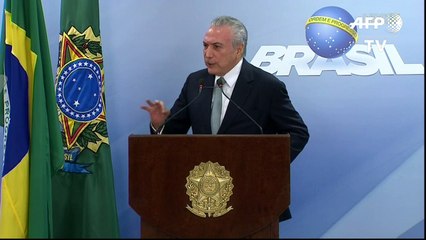 URGENTE: Temer: “No renunciaré” a la presidencia de Brasil