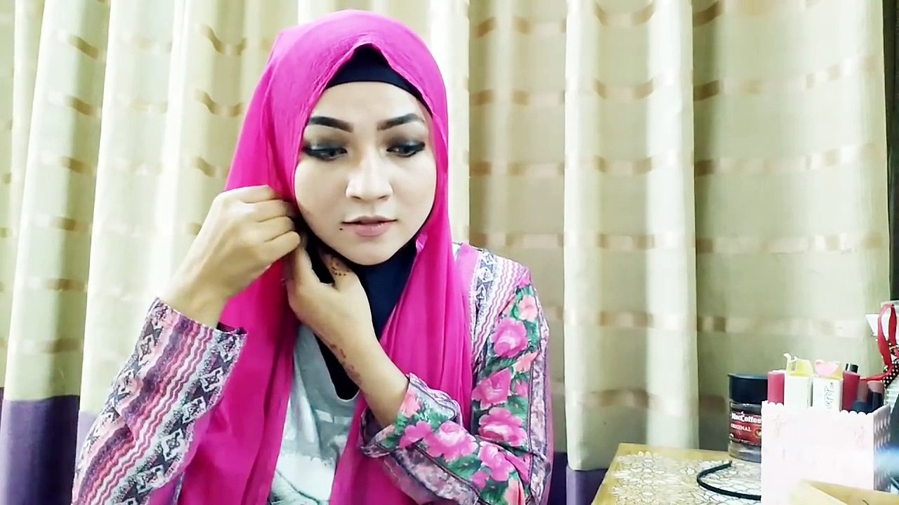 09.Easy Summer Hijab tutorial with Jorjet hijab & Orna-Dupatta - Pari ZaaD ❤
