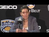 2017 Sun Belt Women's Basketball Champ: Game 1 Press Conference App vs CCU