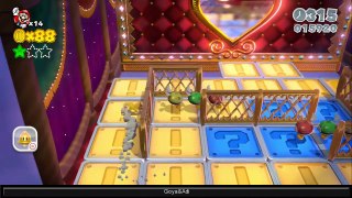 Super Mario 3D World - Part 2 HD - 100% Walkthrough - World 1 (1-4, 1-5, 1-Toad, 1-C ) Green Stars & Stamps