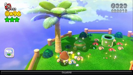 Super Mario 3D World - Part 10 HD - 100% Walkthrough - World 5 (5-1, 5-T, 5-2) Green Stars & Stamps