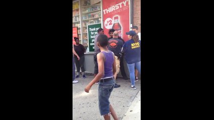 NYPD POLICE BRUTALITY! RACIST COP!!!