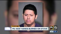 Phoenix man accused of burning daughters' hands on hot stove for stealing candy