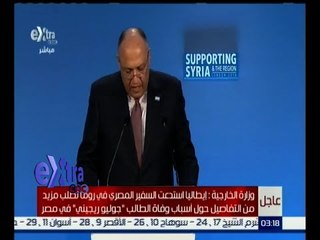 غرفة الأخبار | شكري : يجب العمل على تلبية متطلبات الشعب السوري وندعم الحل السلمي