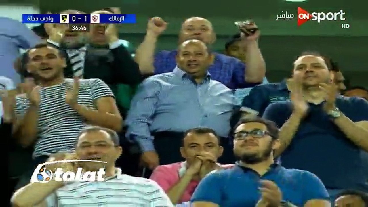اهداف مباراة الزمالك ووادي دجله (2-1) الدوري المصري