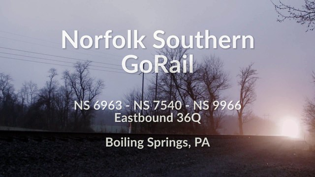 Norfolk Southern GoRail Leads 36Q at Boiling Springs, PA