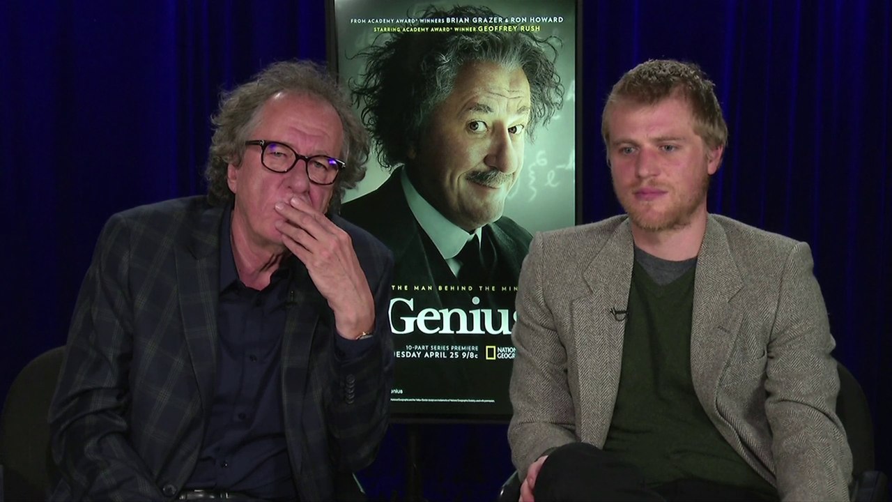 IR Interview: Geoffrey Rush & Johnny Flynn For "Genius" [Nat Geo]