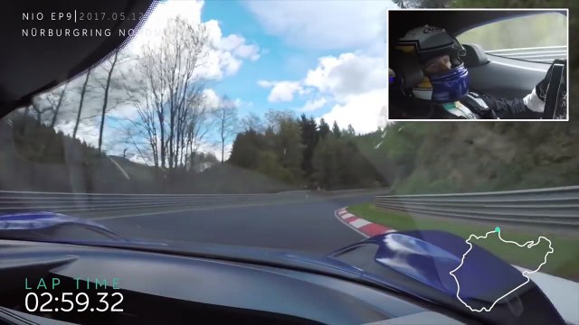 NIO EP9 Breaks the Nurburgring Nordschleife Lap Record - May 12 2017