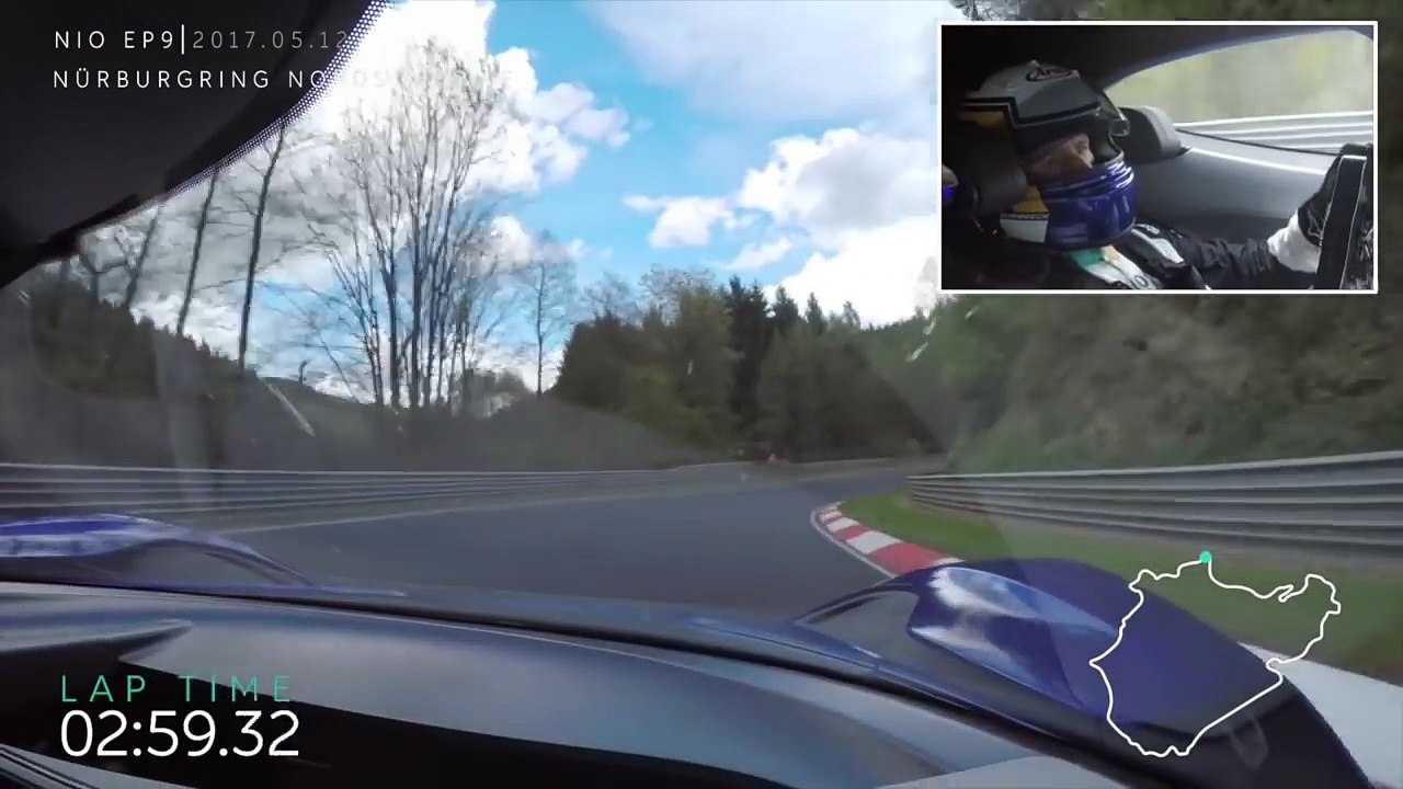 NIO EP9 Breaks the Nurburgring Nordschleife Lap Record - May 12 2017