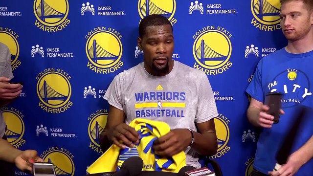 【NBA】Kevin Durant Practice Interview Warriors vs Spurs Game 3 May 18, 2017 NBA Playoffs