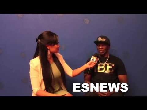 floyd MAYWEATHER sr Bey may KO Brathelemy shows guns to helen yee EsNews Boxing