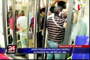 Acosador de Metro de Lima podría recibir de 2 a 4 años de cárcel