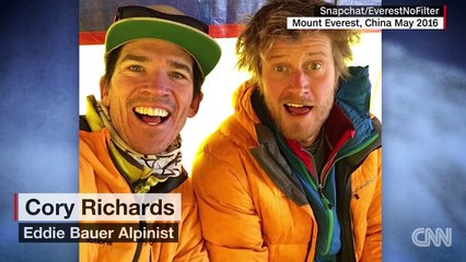 #EverestNoFilter  Snapchat on Everest with Corey Richards and Adrian Ballinger 2017 (2)