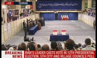 Iran’s Supreme Leader Ayatollah Seyed Ali Khamenei Casts his Vote in 12th Presidential