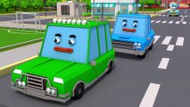 Color Cars Monster Truck and Tow Truck in 3d Cars Cartoon for Kids