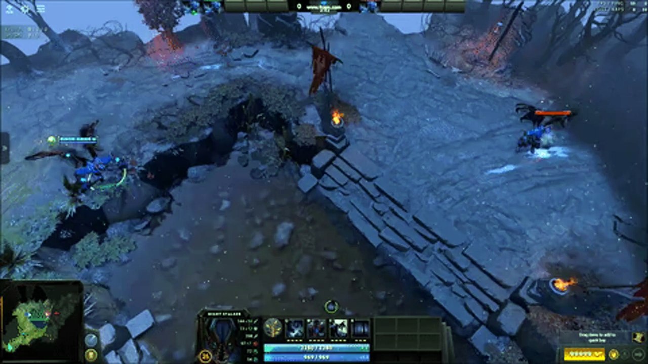 Dota 2: Showcase of what is wrong with Night Stalkers new Hunter in the Night active