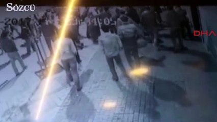 Kadına sopalı dayak kamerada