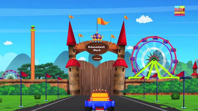 Monster Truck Tour To Amusement Park _ The Day at Amusement Park _ Baby v