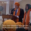 Boris Johnson is chastised by a Sikh woman for talking about selling alcohol in a temple.
