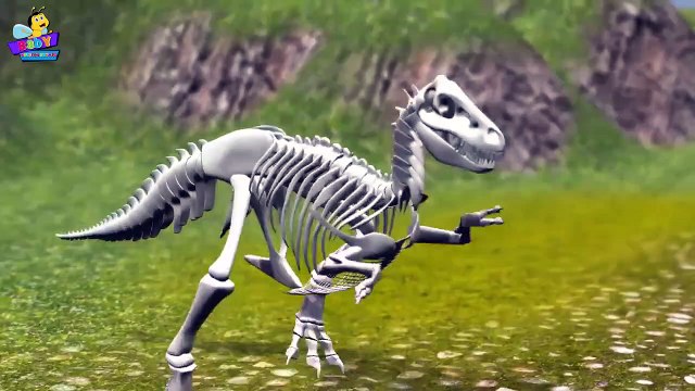 Finger Family Dinosaur Skeleton Family Nursery Rhyme _ 3D Finger Family Songs For Children-XpjuZ9sLC