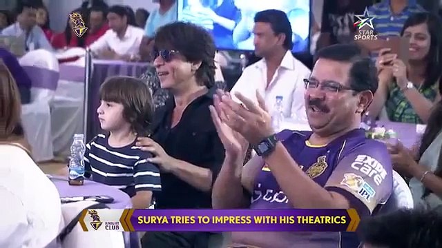 Shahrukh Khan with AbRam having fun at KKR Knight club _ Shahrukh Khan _Kolkata Knight Riders _ 2017 - Full HD