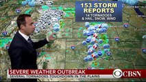Tornadoes touchdown in the Plains