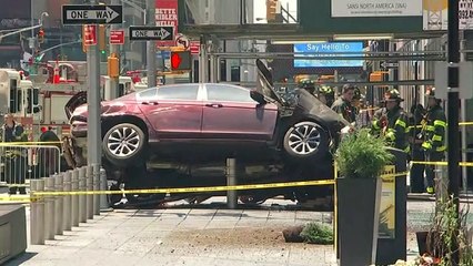 Teen killed after car driven into New York pedestrians