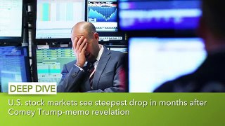 Markets slide on Comey's Trump memos, and other MoneyWatch headlines