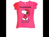 Girls Peanuts Pleated T Shirts - Pajamas
