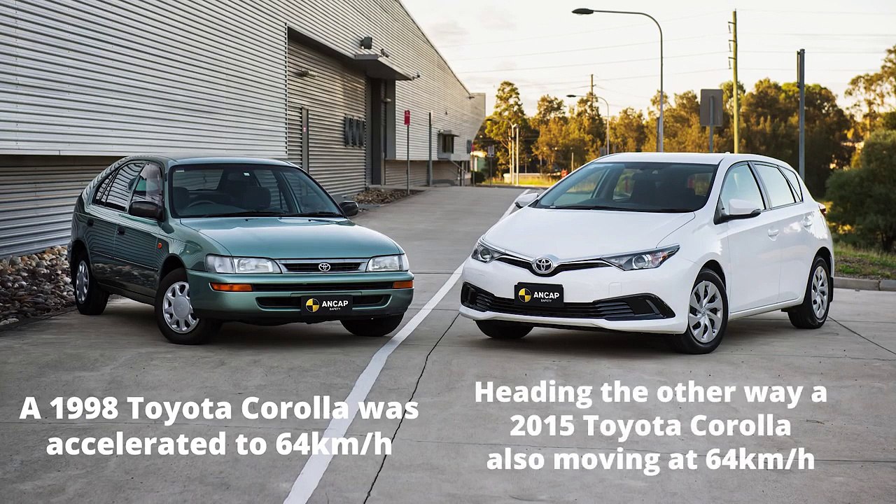 Découvrez le résultat du crash test entre une Toyota Corolla de 1998 et de 2015