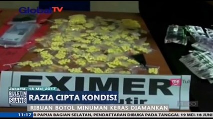 Jelang Ramadan, Kepolisian Tambora Amankan Ribuan Botol Miras dan Narkoba
