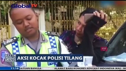 Aksi Kocak Polisi Tilang Waria