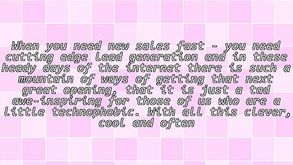 Quick Cash Strategies - Lead Generation on Your Doorstep