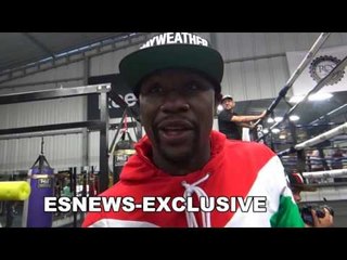 Floyd Mayweather At Garcia Gym Talks Conor McGregor Skill Set & Visit To Jon Jones - esnews