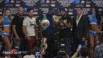 Terence Crawford vs. Felix Diaz Full Face Off Video