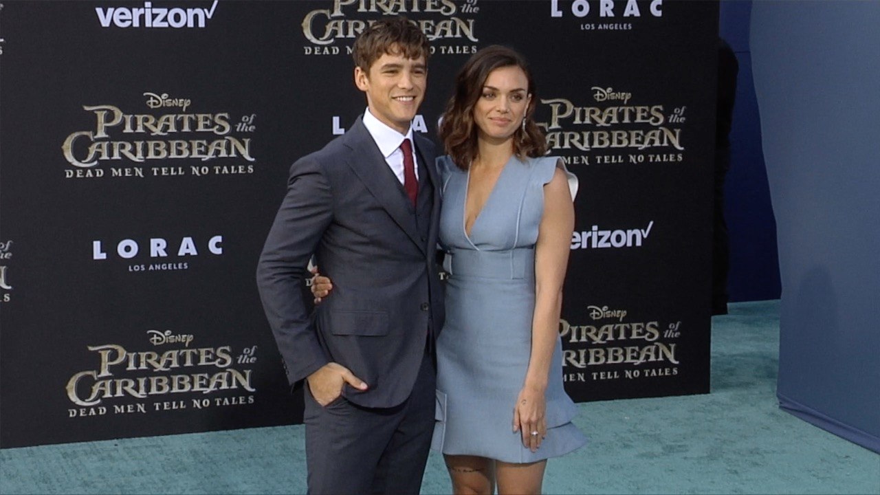 Brenton Thwaites and Chloe Pacey "Pirates of the Caribbean Dead Men Tell No Tales" US Premiere