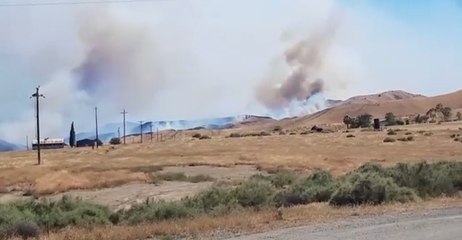 Smoke Rises From Elm Fire, Near Coalinga