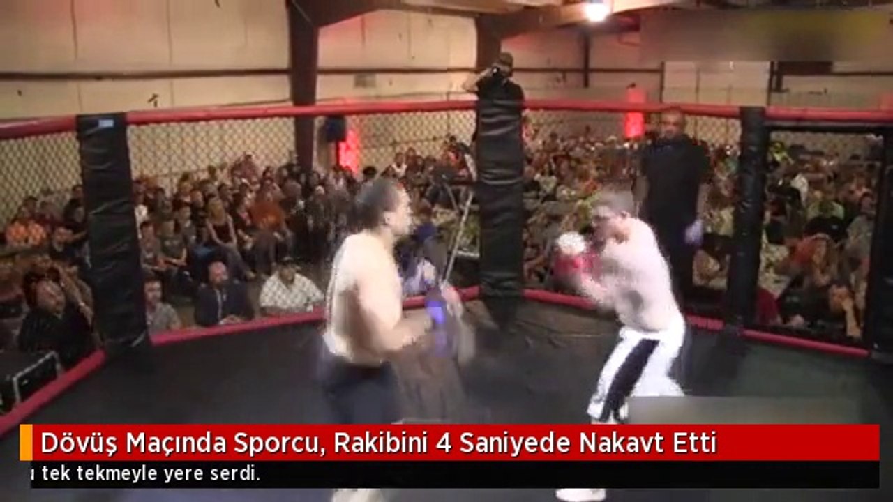 Dövüş Maçında Sporcu, Rakibini 4 Saniyede Nakavt Etti