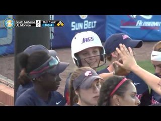2016 Sun Belt Softball Championship:  Game 8 South Alabama vs. UL Monroe Highlights