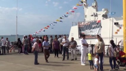 Yerli Üretim Sahil Güvenlik Gemisine Vatandaşlardan Yoğun İlgi