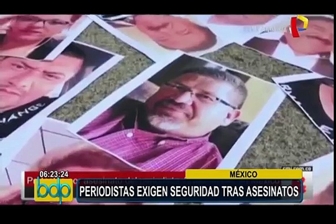 México: periodistas exigen a su gobierno seguridad para ejercer su labor