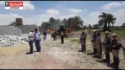 تنفيذ 40 قرار إزالة لتعديات على  5 أفدنة  من أملاك الدولة بمركز بنى سويف
