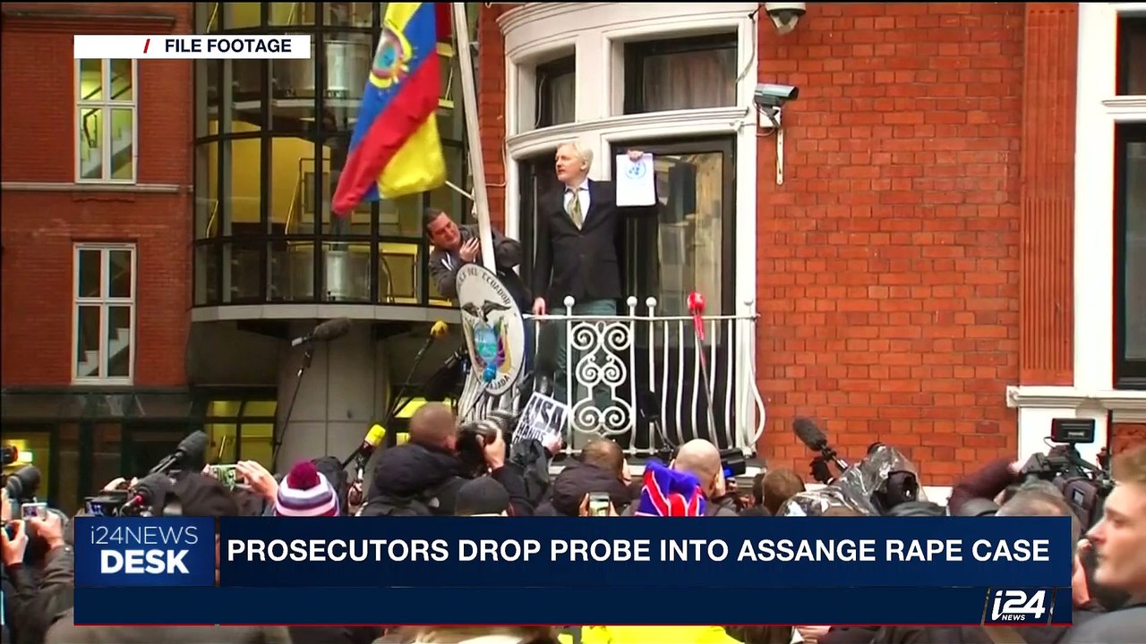 i24NEWS DESK | Prosecutors drop probe into Assange rape case | Friday, May 19th 2017