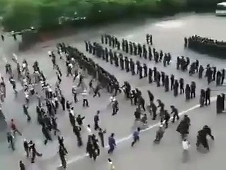 policía antidisturbios alemana